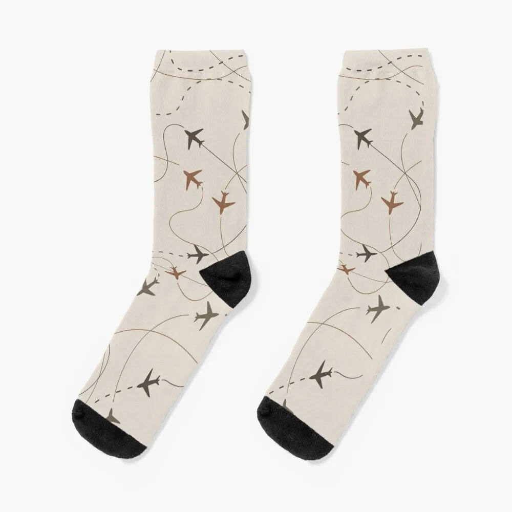 Busy Space - Light Natural Tones Socks Sheer Gym Calzini Da Uomo Da Donna