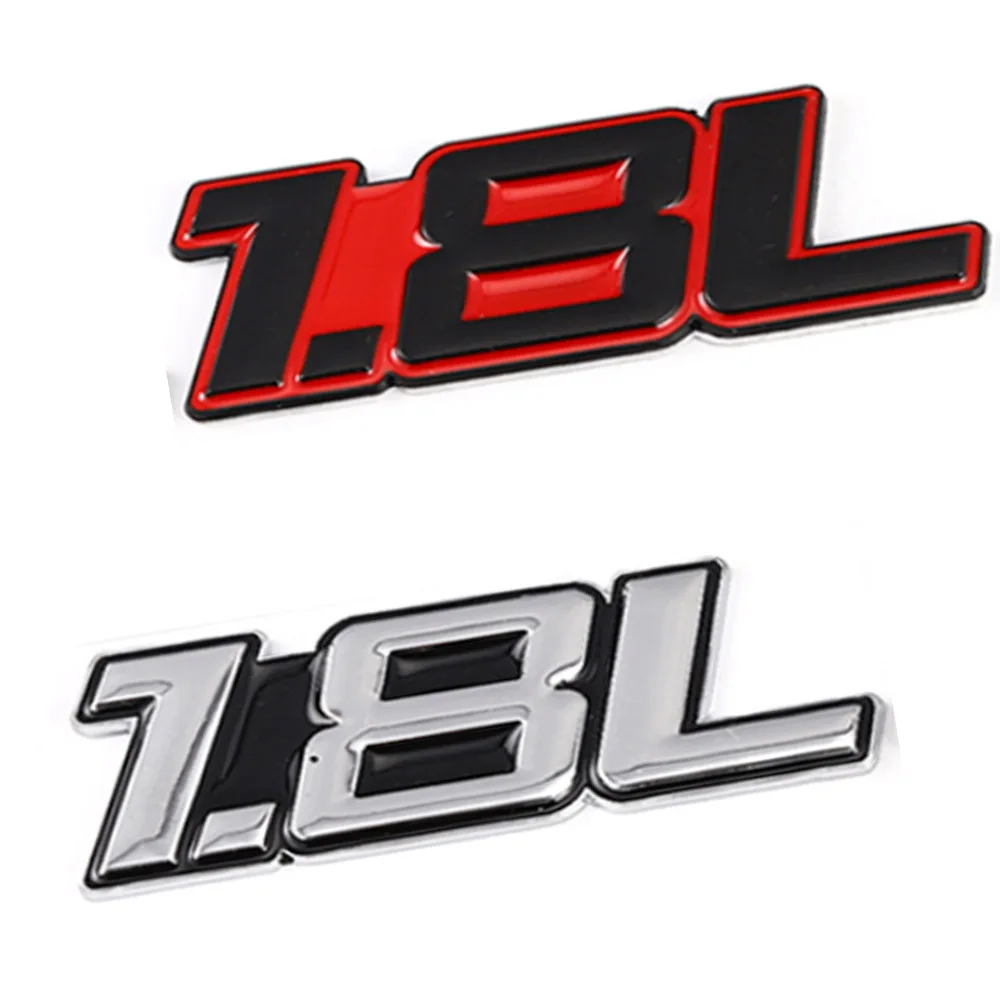 1.8L Logo Per Bmw Audi Benz Paraurti Posteriore Adesivi Tronco Posteriore Logo Auto Decorazione Posteriore Emblema
