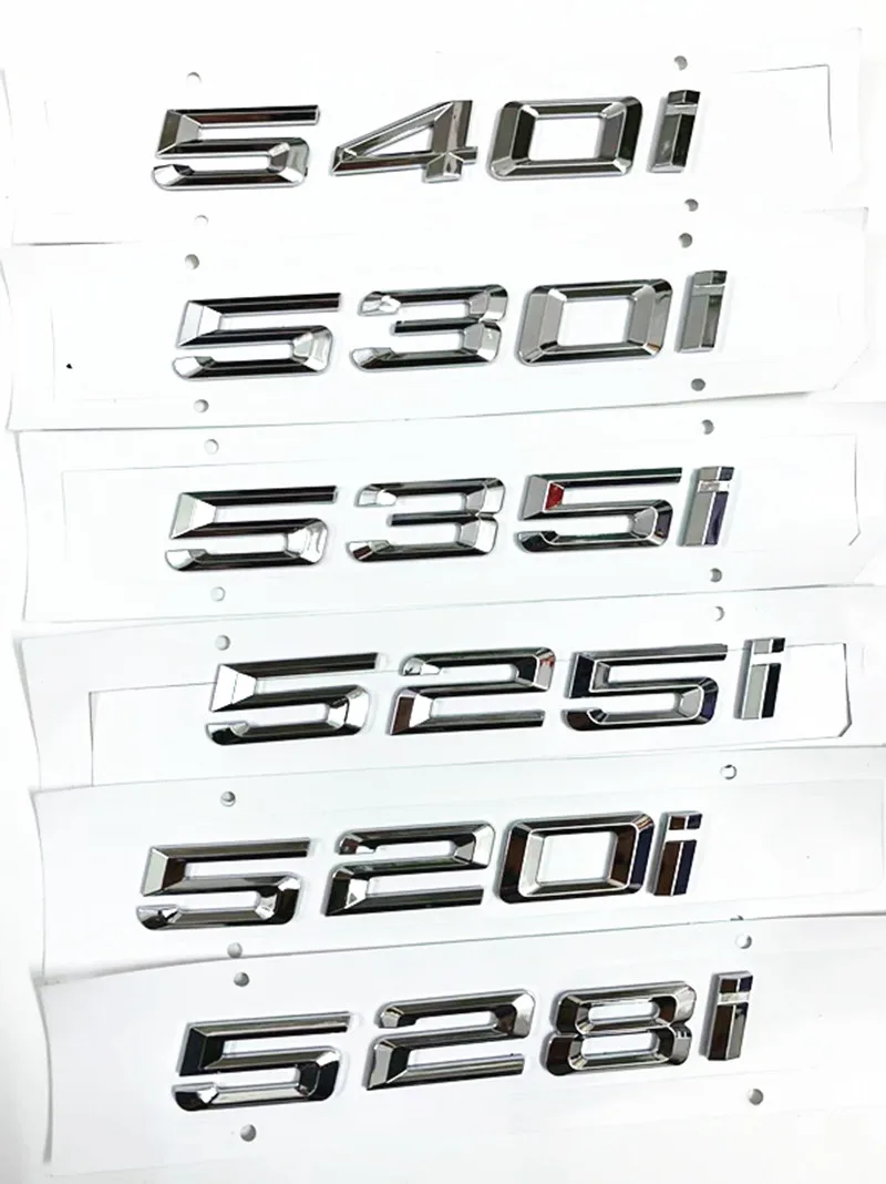 1 Pz 3D Bmw 520I 523I 525I 528I 530I 535I 540I Logo 528I Numero Di Coda 530I Logo Accessori