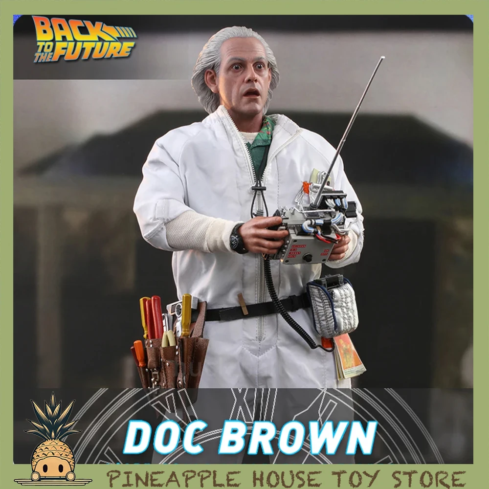 1/6 Giocattoli Caldi Originali Ritorno Al Futuro Figure Di Film Doc Brown 30Cm Action Figurine Doctor Brown Mobile Model Toys Regali Per Bambole