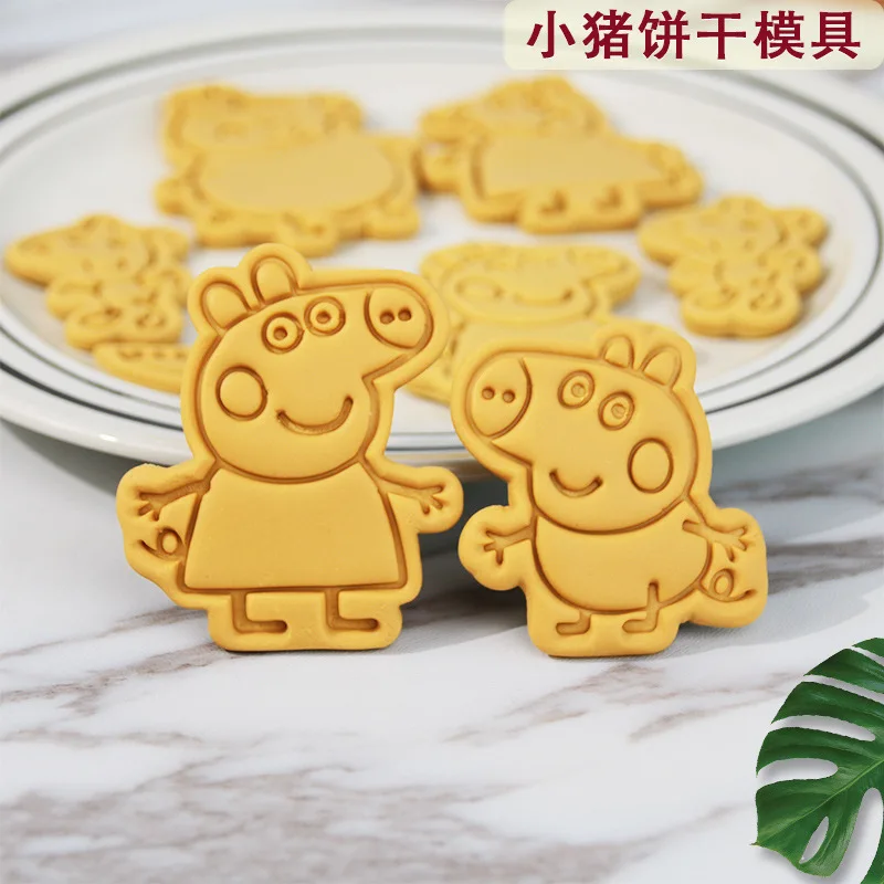 Peppa Pig Cartoon Cookie Mold Stereoscopico Household Cookie Grinder Tipping Sugar Stampi Fai Da Te Strumenti Di Cottura Regalo Di Halloween