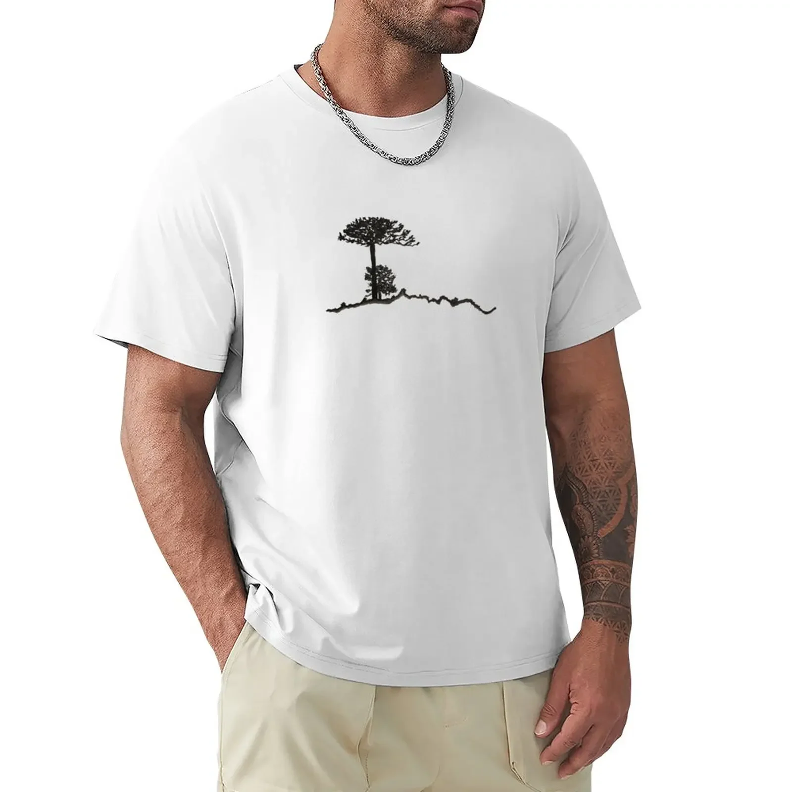 Cilen Araucaria In Acquerello T-Shirt Heavyweights T-Shirt Manica Corta T-Shirt Pesante Per Uomo