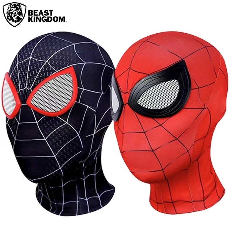 Beast Kingdom Spiderman Mask Superhero Peter Parker Role Play Masks Spider Man Cosplay Puntelli Party Halloween Dress Up Gifts