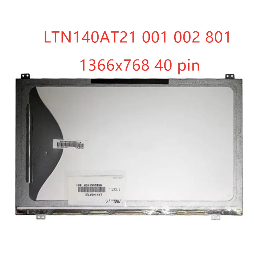 14 "Pa Originale Samsung 1366 X768, Ltn140At21-801,Ltn140At21-802,Ltn140At21-00, Ltn140At21-002,Ltn140At21, Pannello Lcd Alto Ale