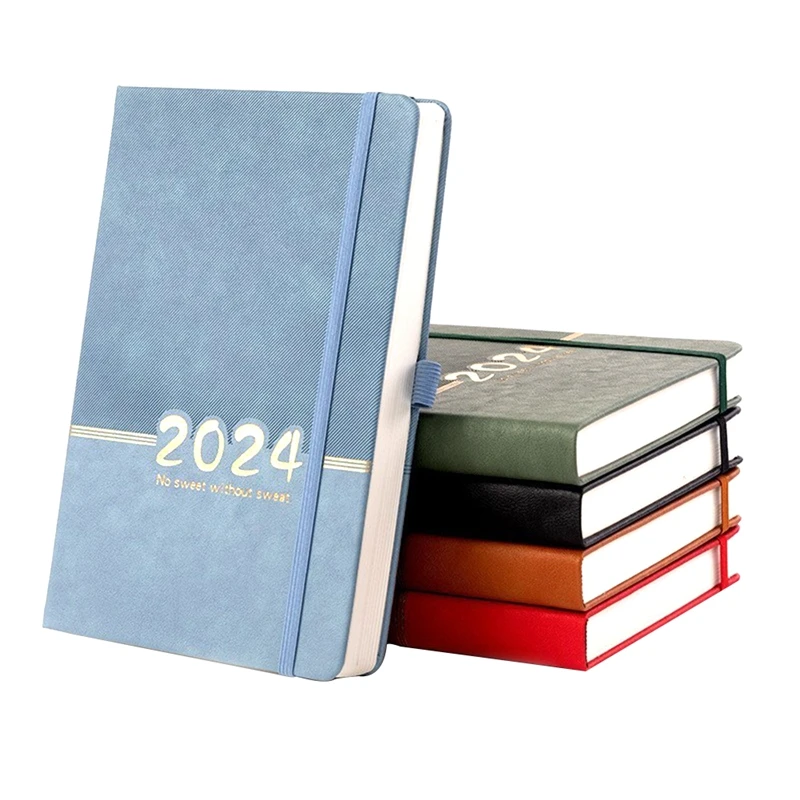 5Pcs Planner Jan 2024 -Dec 2024, Monthes Calendar Organizer Notebook 5.6 Pollici X 8.26 Pollici