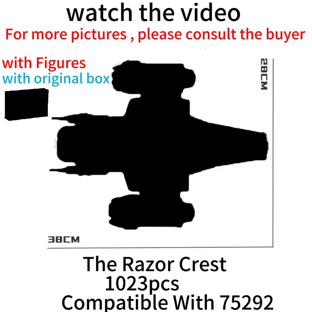 Mold King The Razor Crest 21023 Moc 75292 Astronave Giocattoli Il Modello Star Plan Building Blocks Airship Mattoni Giocattoli Per Bambini