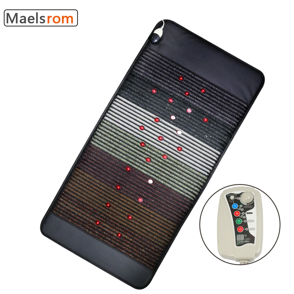 80*190Cm Crystal Infrared Light Therapy Pad Pemf Ametista Bian-Stone Materasso Riscaldante Stuoia A Infrarossi Lontani Con Ioni Negativi