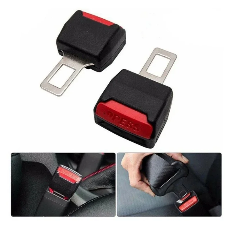 2Pcs Universal Car Seat Belt Clip Extender Sicurezza Cintura Di Sicurezza Lock Buckle Plug Inserto Spesso Presa Extender Fibbia Di Sicurezza Accessori