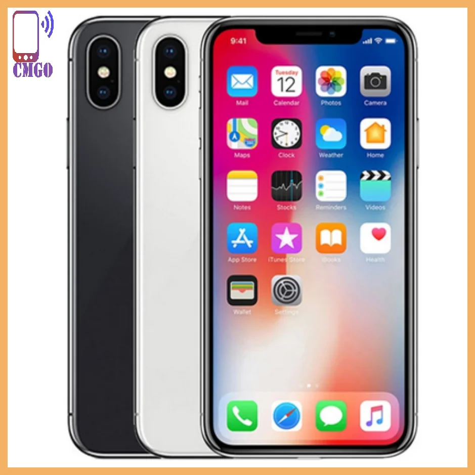 Sbloccato Originale Iphone X 5.8 Pollici 3Gb Ram Core Ios A11 Doppia Fotocamera 4G Lte Cellulare Iphone X