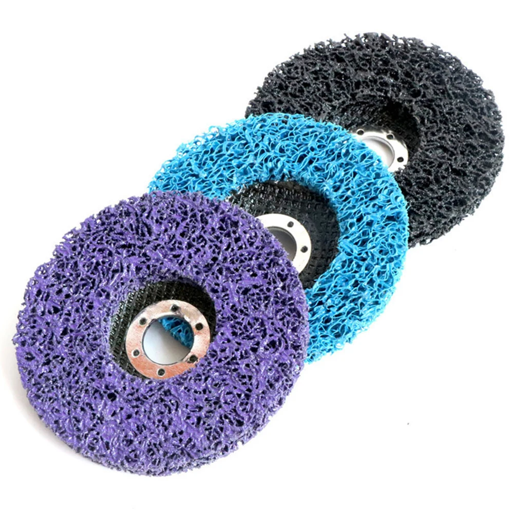 1Pc Grinder Wheel Per Smerigliatrice Angolare Utensili Elettrici Parti 5X100Mm Poly Strip Disc Wheel Paint Rimozione Ruggine Accessori Per La Pulizia