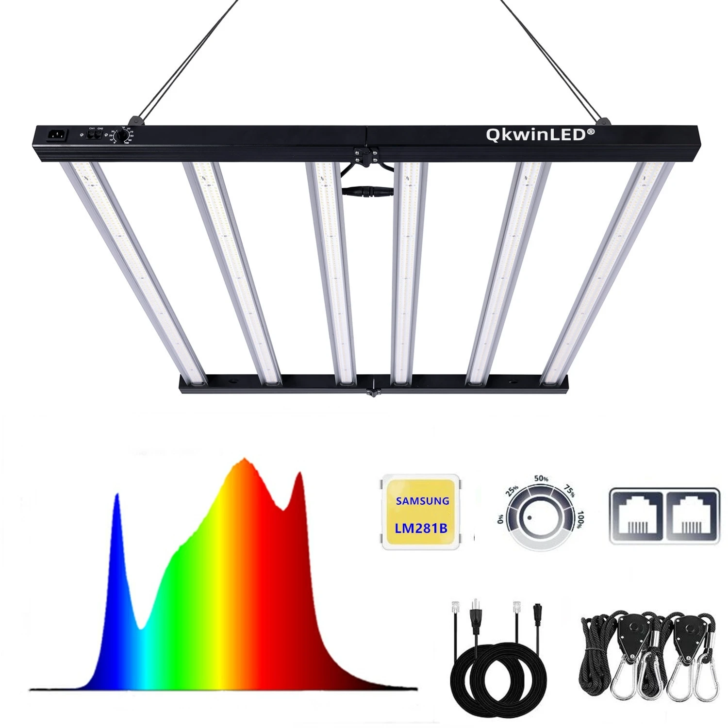 Ru Warehouse Freeshipping 720W Bar Led Grow Light Bar Samsung Chip Led 3 Anni Di Garanzia