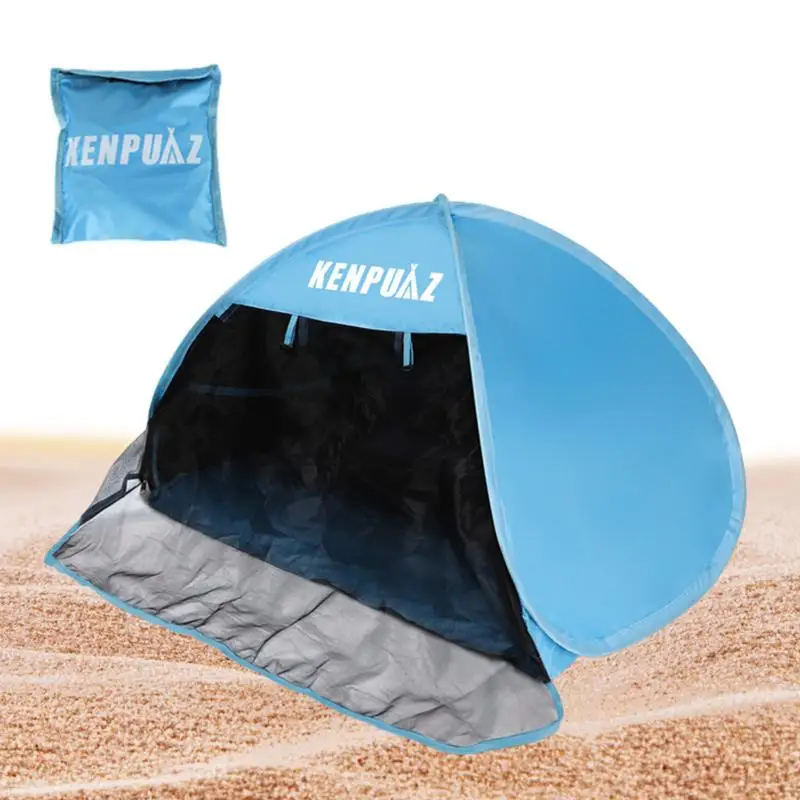 Tenda Da Spiaggia Sun Shelter Head Popup Baldacchino Tenda Parasole Automatica Testa Antivento Baldacchino Popup Tasche Portaoggetti Portatili Mini Su
