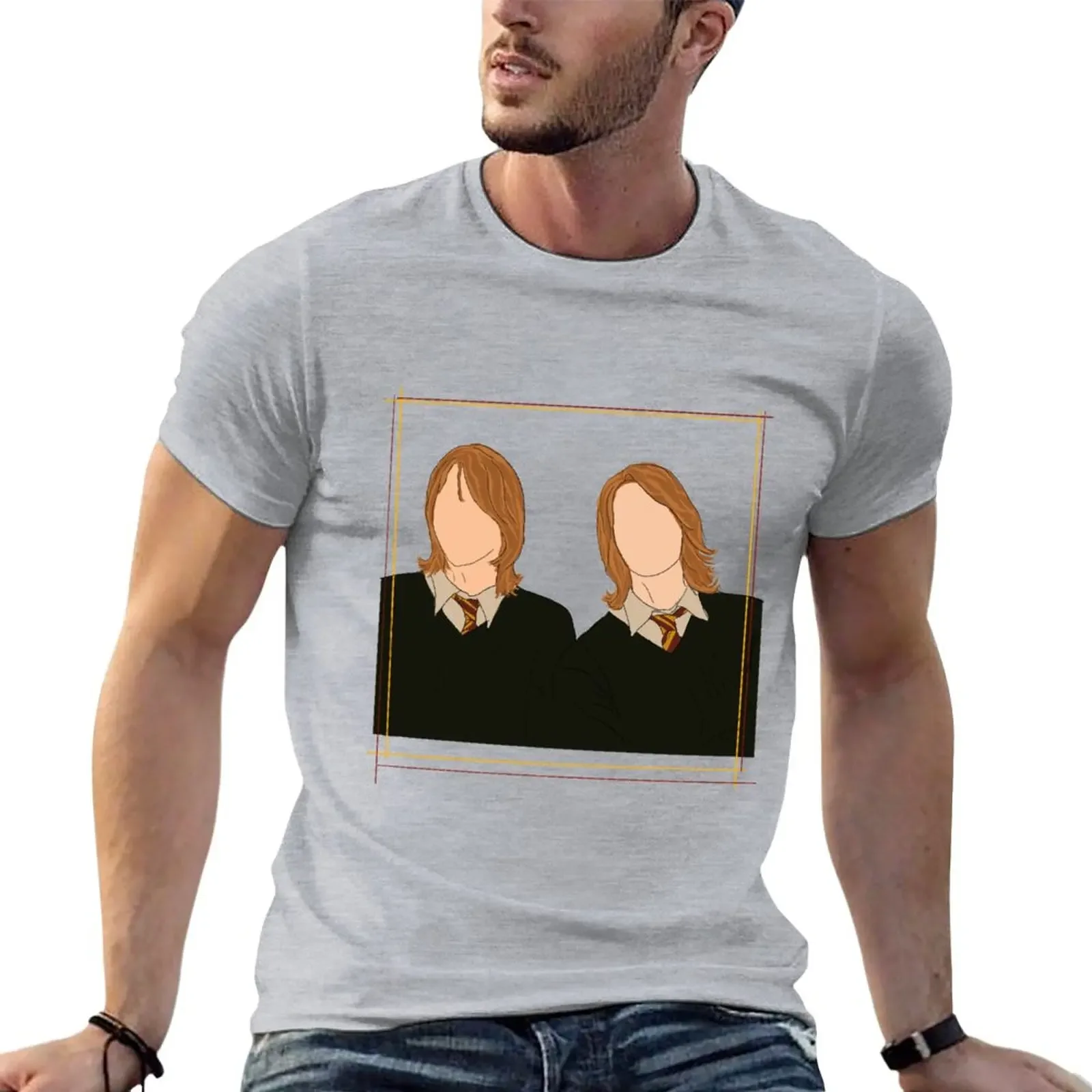 Weasley Twins ( Fred & George Weasley) T-Shirt Tees Sublime Magliette Oversize Per Uomo