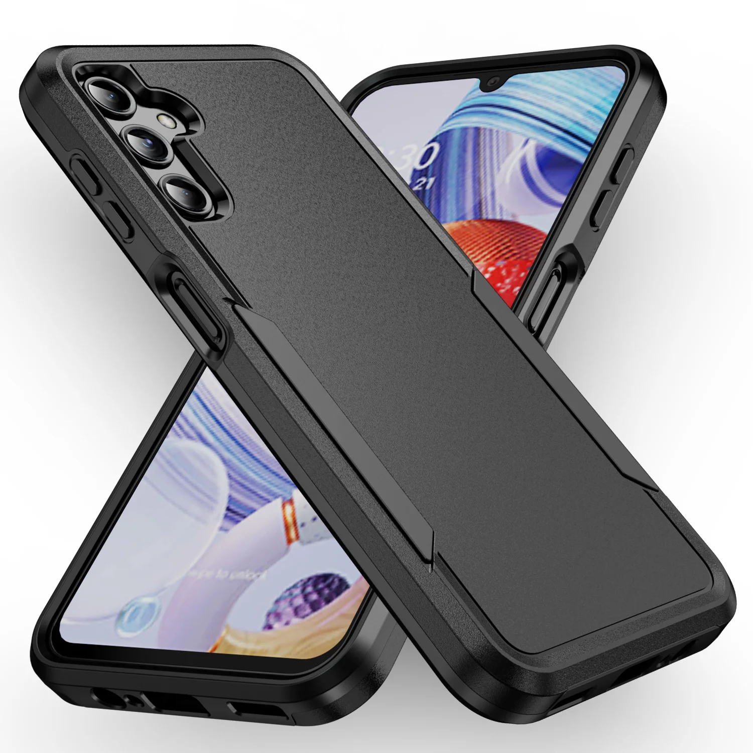 Per Samsung A55 A 15 55 35 Comoda Custodia Rigida Nera Per Samsung Galaxy A55 A15 A35 Custodie Per Telefoni A Doppio Strato