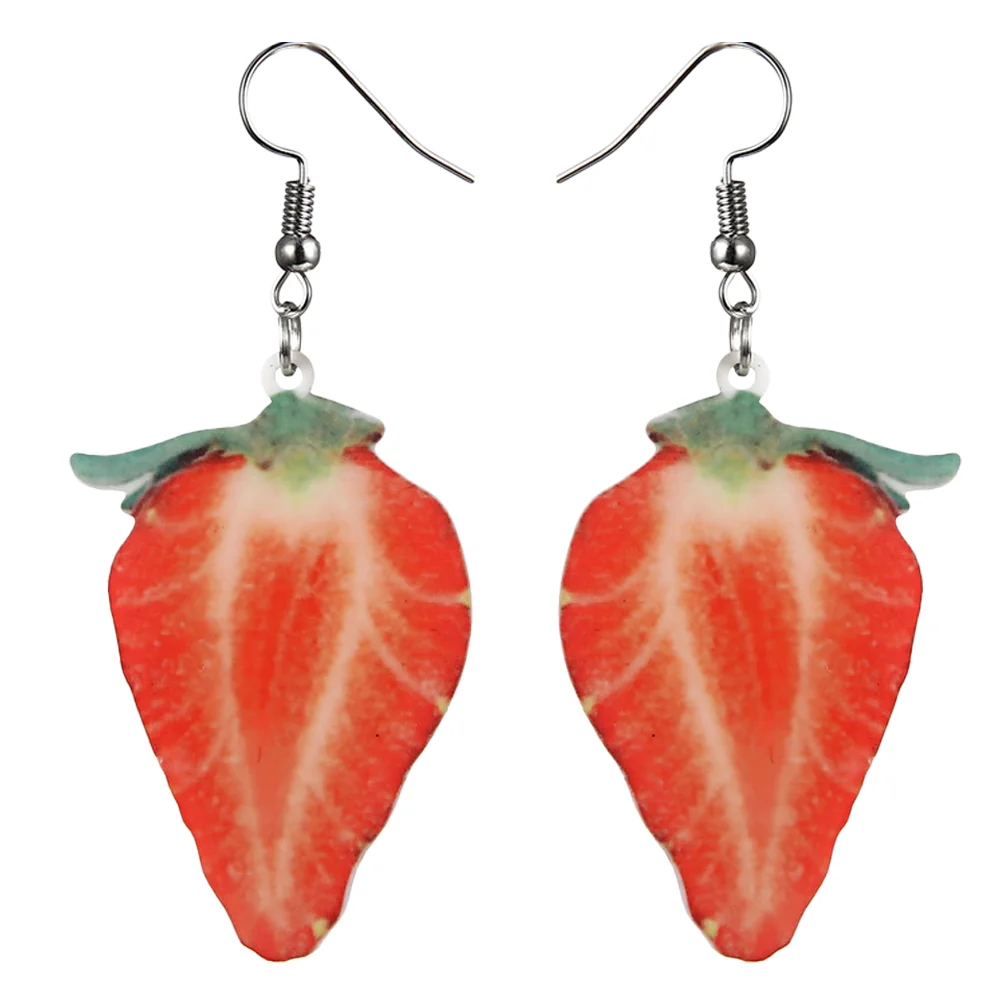 Orecchini Pendenti Con Frutta Coppia Anguria Mele Pomodoro Ear Drop Dragon Fruits Dangler Ear Studs Creative Ear Jewelry Women Girls