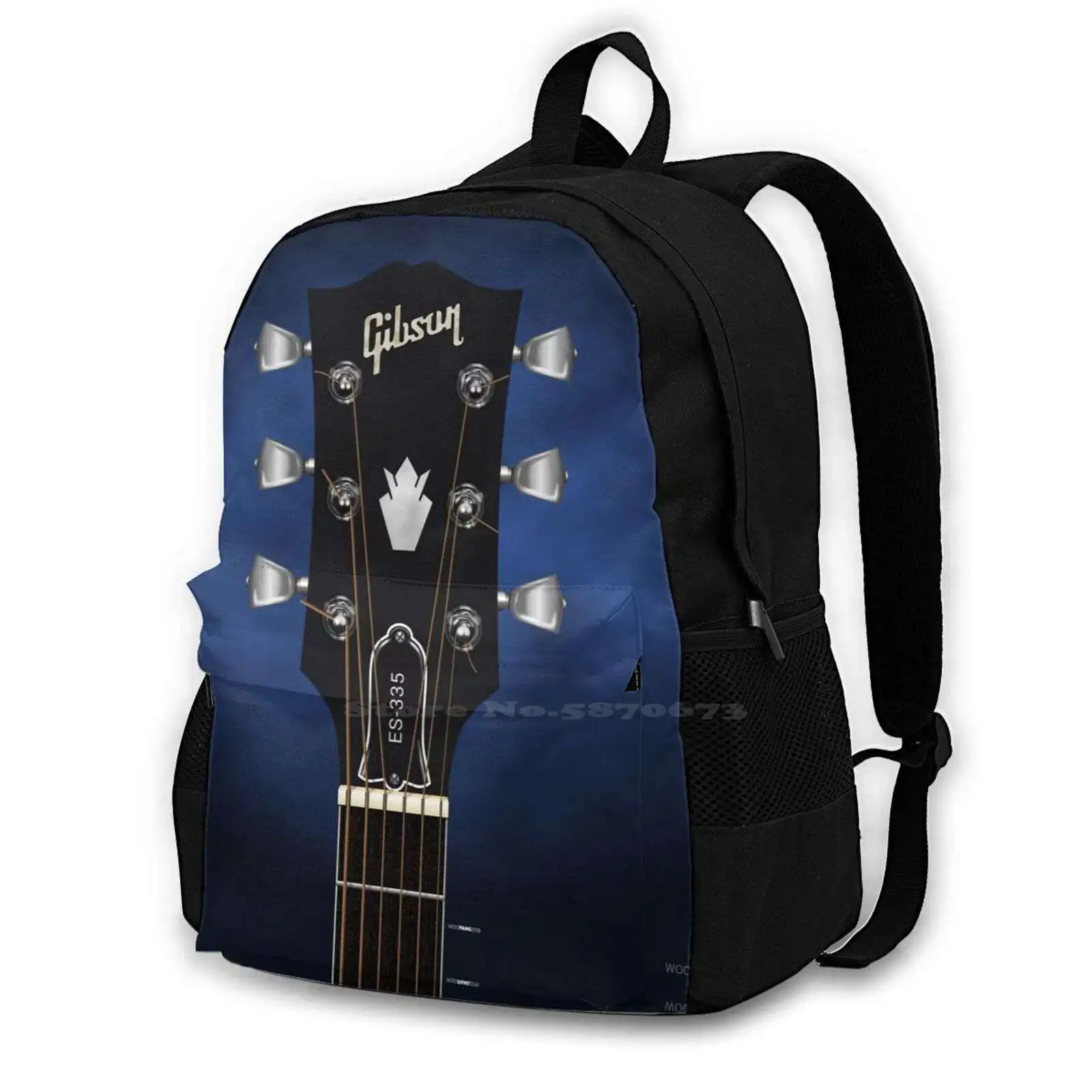Chitarra Headstock Art-Es 335 Zaini Per Uomo Donna Adolescenti Borse Per Ragazze Chitarra Headstock Tuning String Music Neck Country
