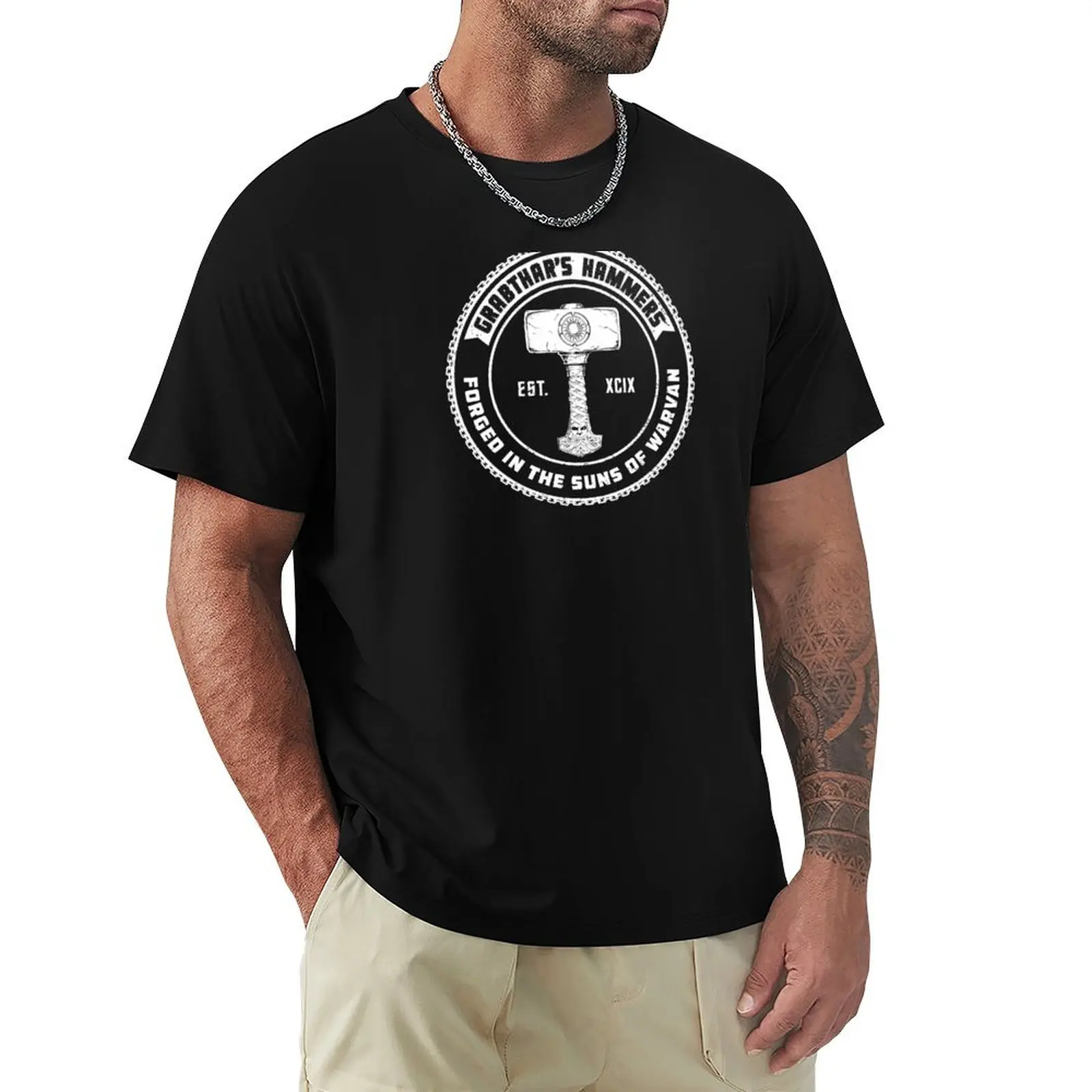 Grattha'S Hammers T-Shirt Sweat Cute Tops Magliette Bianche Da Uomo