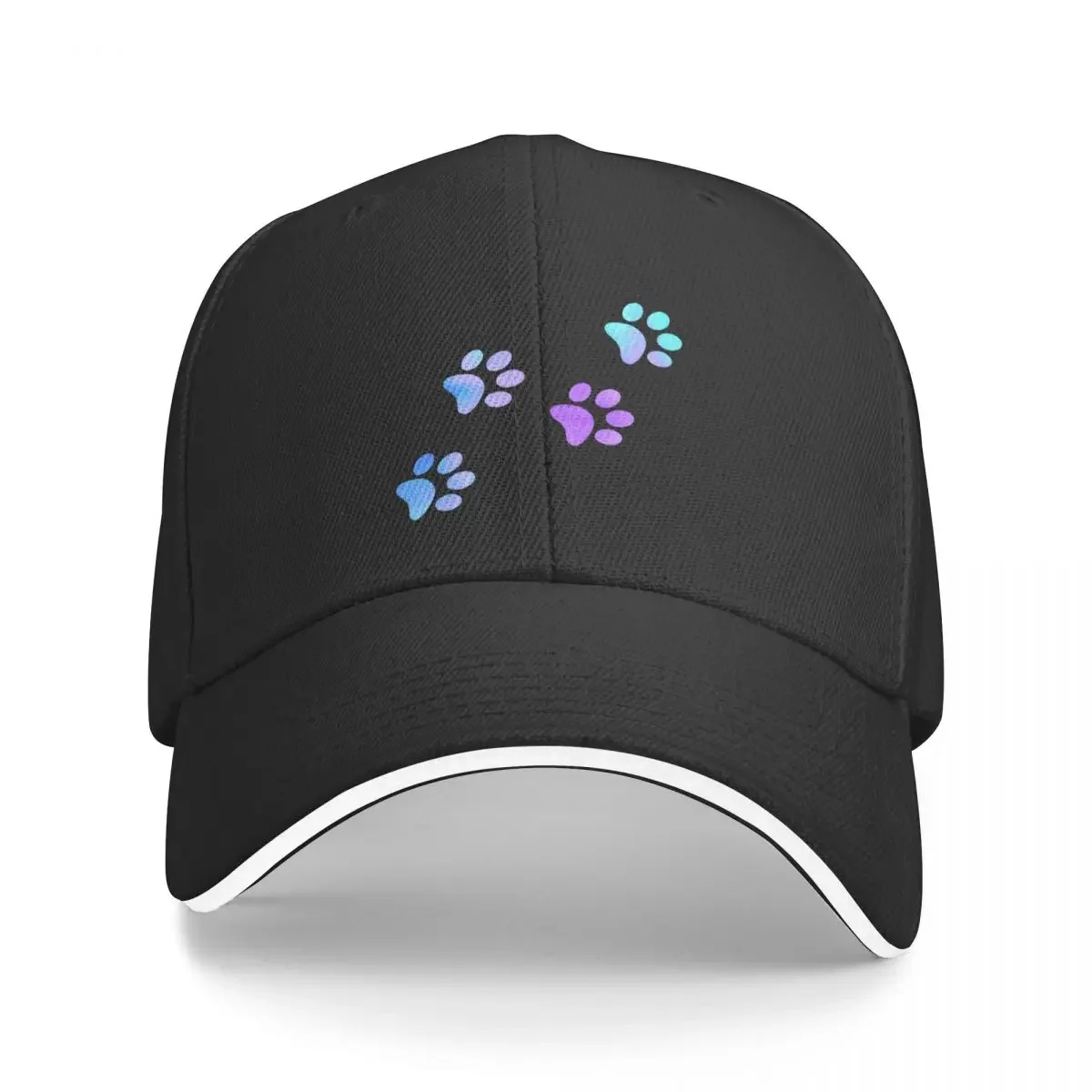Blue Purple Galaxy Paw Prints Berretto Da Baseball Compleanno Cappello Da Camionista Alla Moda Cappelli Donna Uomo