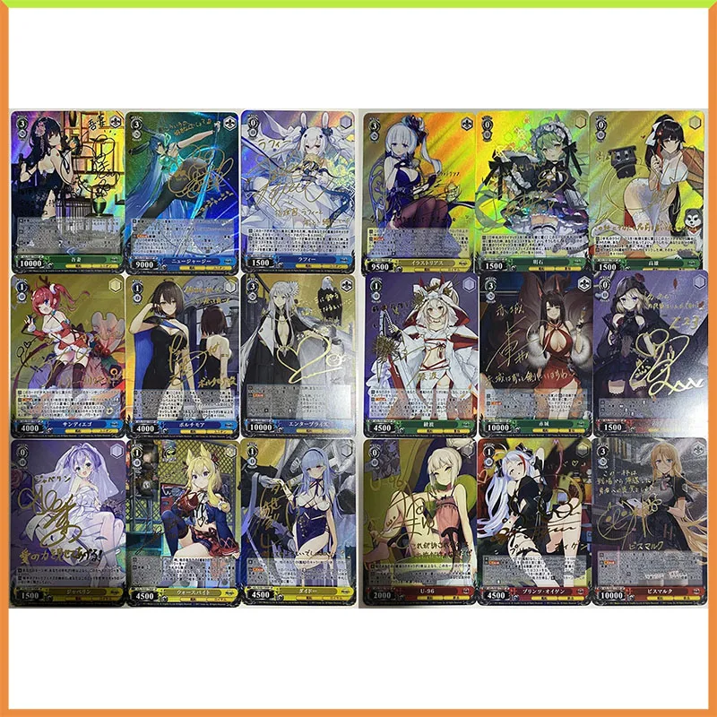 9 Pz/Set Anime Weiss Schwarz Fai Da Te Laser Lamina Rifrattiva Shana Khamsin Giocattoli Per Ragazzi Carte Da Collezione Regalo Di Compleanno Di Natale