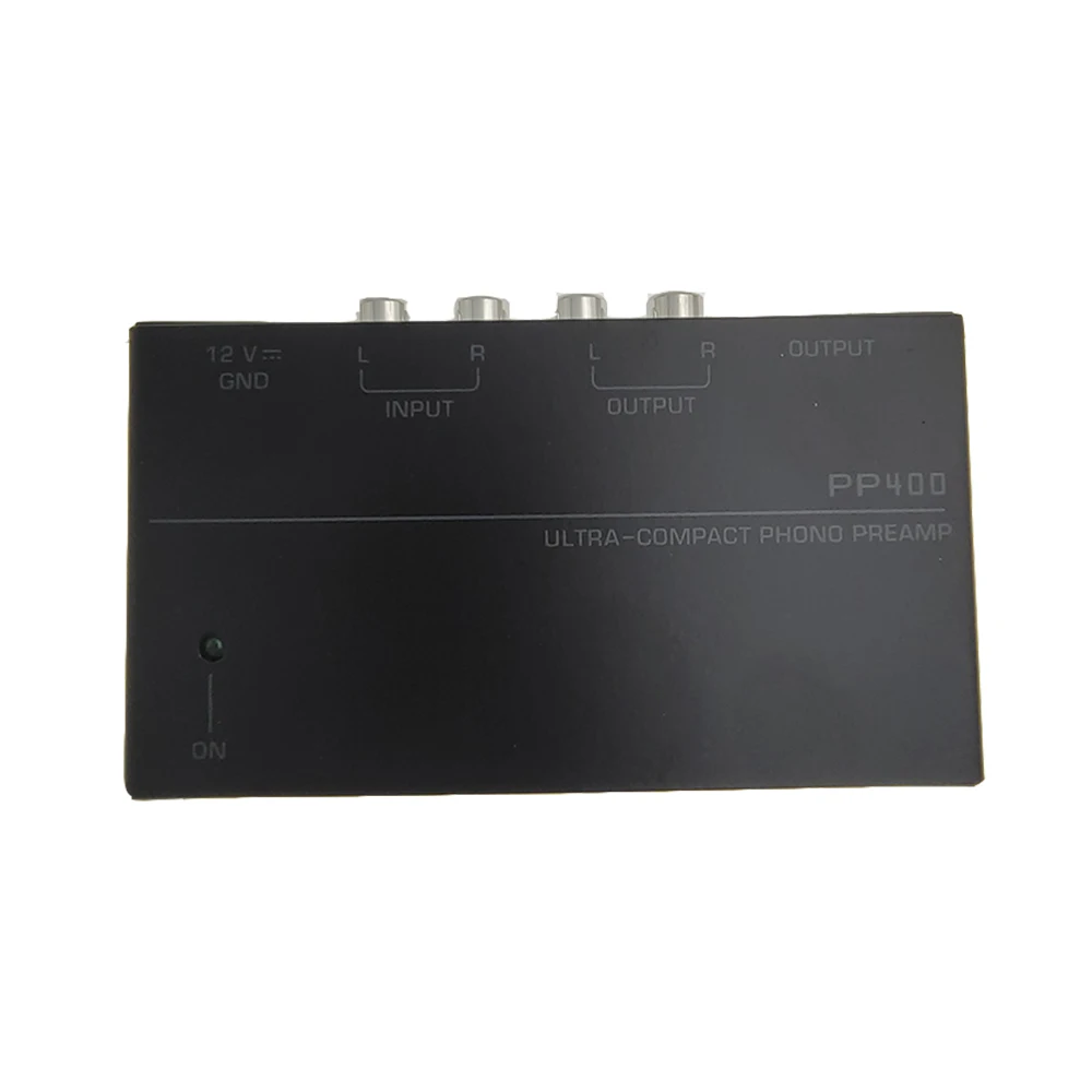 Mini Amplificatore Per Cuffie Ultra-Compatto Phono Preamplificatore Pp400 Amplificatore Audio Amp 2Xrca Input 2Xrca 1/4 "Uscita Trs