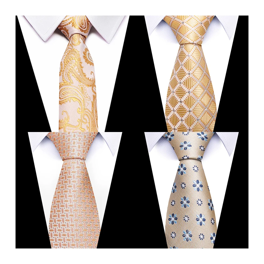 High Quality Tie Men Necktie Woven Nice Handmade Silk Gravatas Clothing Accessories Male Brown Polka Dot  April Fool'S Day