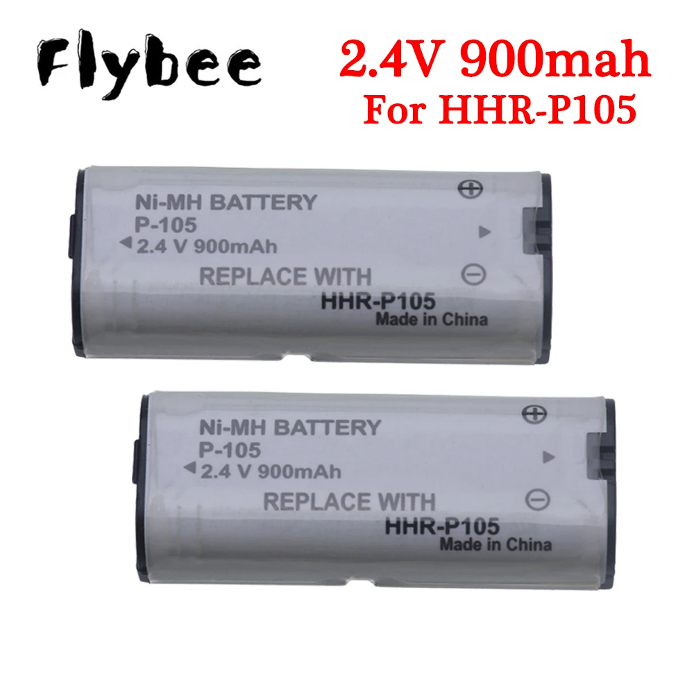 Batteria Per Telefono Domestico Wireless 2.4V 900Mah Per Batteria Per Telefono Cordless Panasonic Hhr-P105 P105 Hhrp105A Kx242 Kx-5766 Kxtg200Cb