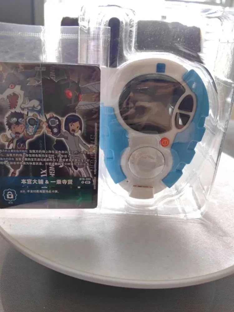 New Digimon Adventure 02 Figure Scsa D3 Bandai Original V-Mon Wormmon Animation Digivice Model Statue Figurine Toys
