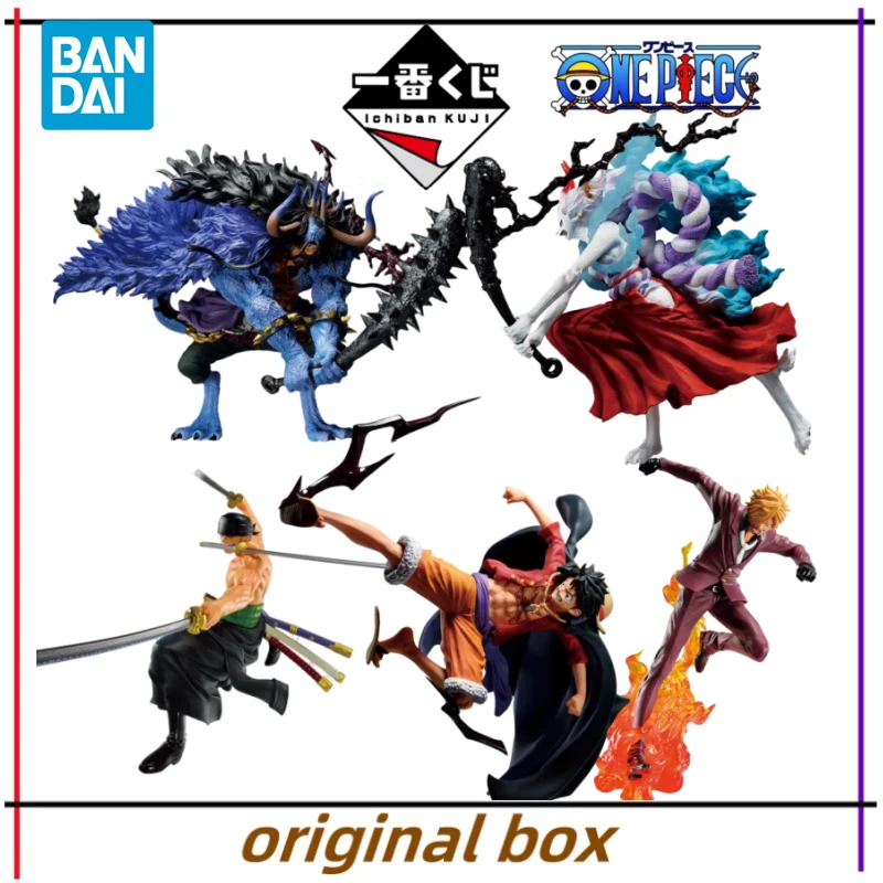 Bandai Figura Modello One Piece Ichiban Kuji Treasure Cruise Rufy Zoro Sanji Kaidou Yamato Figure Giocattoli Regalo Genuino Non Aperto