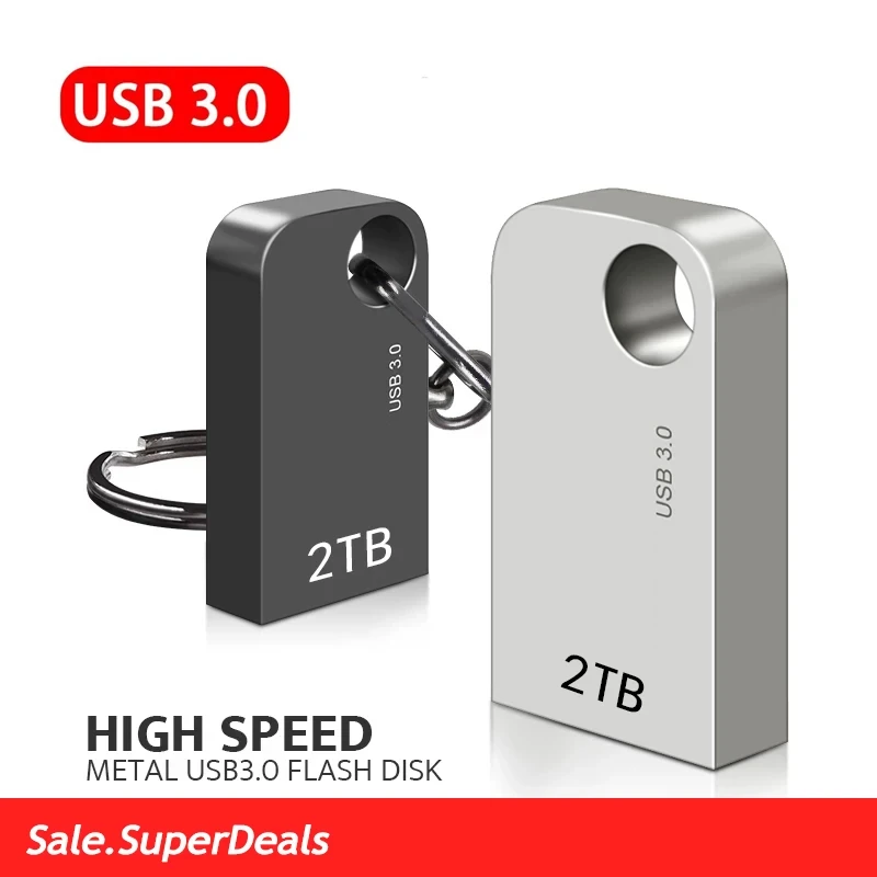 Pen Drive 2Tb Flash Drive 3.0 Disco Usb 2Tb Spedizione Gratuita 2Tb Pendrive 1Tb Metallo 2 In 1 Adattatore Pen Drive Impermeabile Mini U Disk