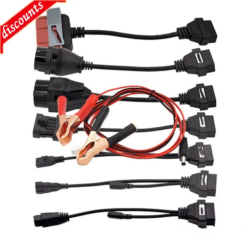 Cavi Per Camion Da 8 Pezzi Per Strumento Diagnostico Connettore Adattatore Diagnostico Per Cavo Obd2 Per Auto Per Camion Per Delphi Ds150E