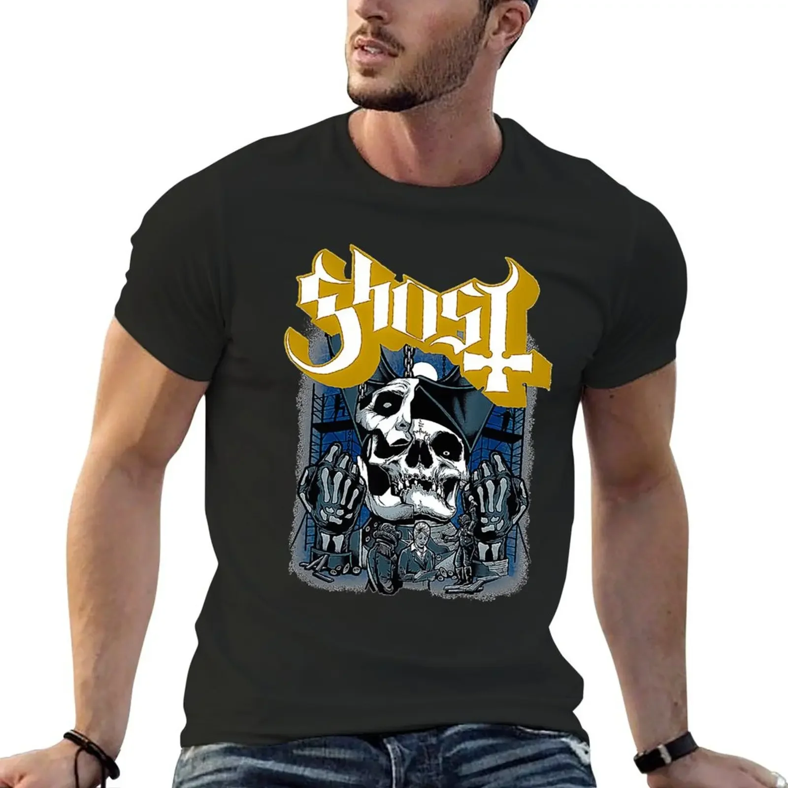 T-Shirt Ghost Impera Plus Size Top Oversize Mens Graphic T-Shirt Pack