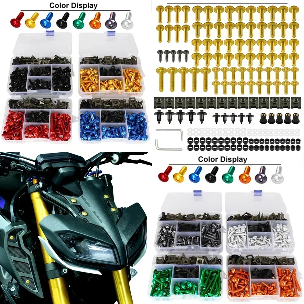 Per Yamaha Tt-R110E Tt-R125 Tt-R125E Tt-R125L Tt-R125Le Tt-R225 Tt-R230 Tt-R250 Kit Bulloni Carenatura Moto Viti Set