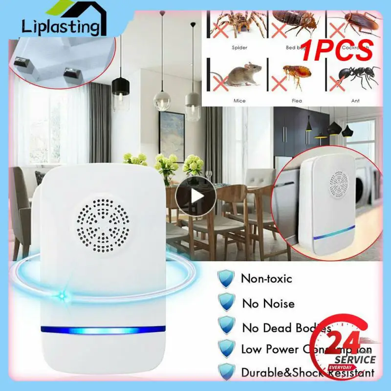 1 Pz Ultrasuoni Elettronico Repellente Per Parassiti Repellente Per Zanzare Topo Ratto Ragno Insetto Repellente Per Parassiti Multi-Funzione Insetto R