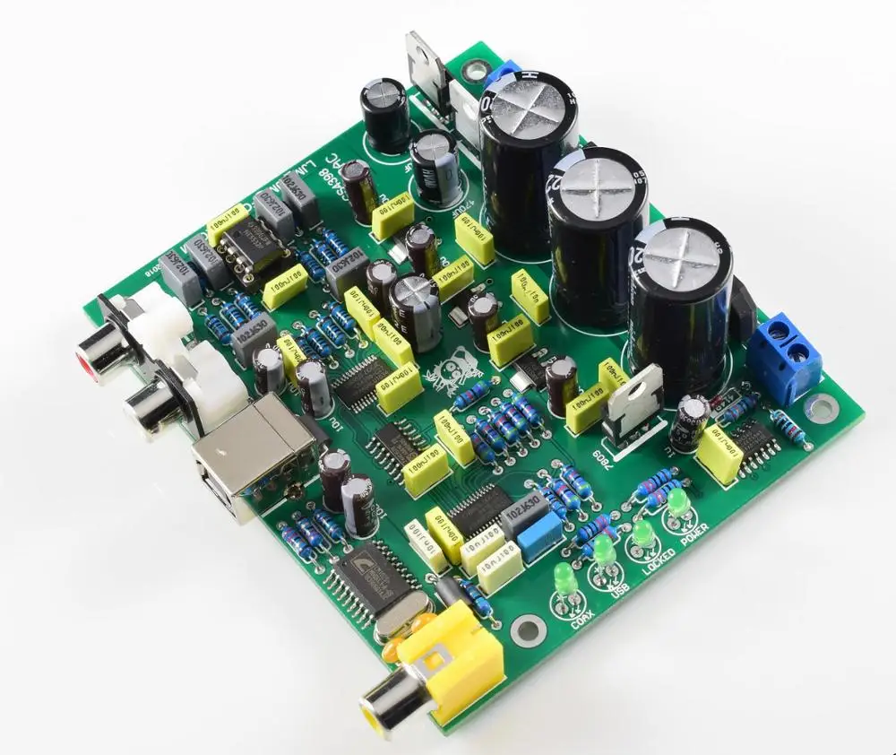 Kit Fai Da Te Cs8416 Cs4398 Scheda Dac Audio Usb Coassiale Dac 192K Scheda 24Bit Ac 15V-0-Ac15V