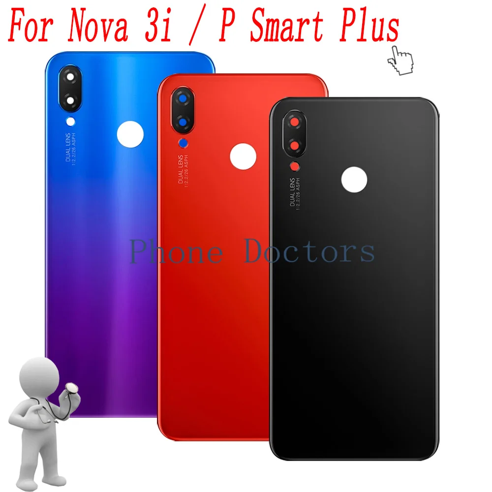 Coperchio Batteria Posteriore Alloggiamento Porta Custodie Posteriori Per Huawei P Smart + ( P Smart Plus ) Ine-Lx1 / Ine-L21 / Nova 3I Ine-Lx2