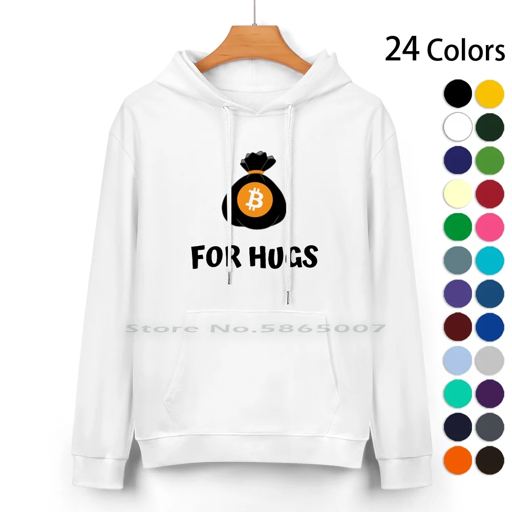 Bitcoin For Hugs Felpa Con Cappuccio In Puro Cotone Maglione 24 Colori Bitcoin Per Abbracci Btc Crypto Currency Digital Currency Digital Dollar