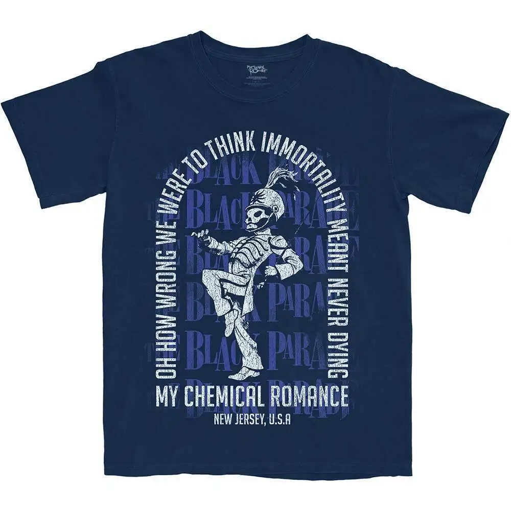 My Chemical Romance-T-Shirt Unisex-Immortality Arco - Cotone Blu