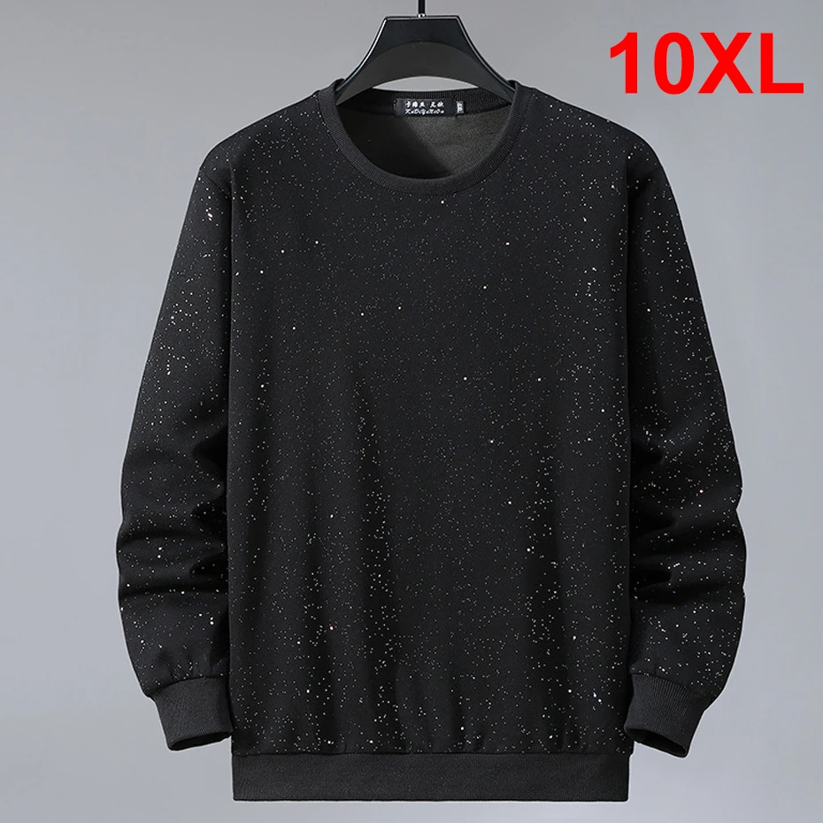 Plus Size 10Xl Felpe Uomo Star Spot Print Felpa Moda Casual Pullover Maschio Sprint Autunno Felpa Big Size 10Xl
