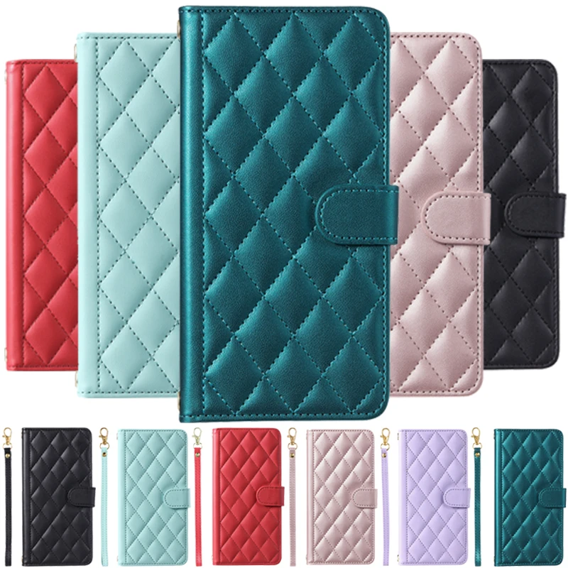Per Vivo Y16 4G V2204 Custodie Da 6.51 "Nuove Custodie A Portafoglio In Pelle Rombica Flip Per Vivo Y16 Y56 Y02S Y55S Y55 Y75 Y30 Y33E T1 5G Cover