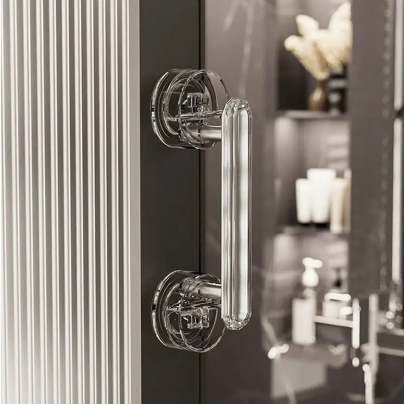 Ventosa, Maniglia Per Porta Diamantata, Maniglia Per Porta Dell'Armadio, Porta In Vetro, Finestra, Bagno, Bagno, Porta Scorrevole Non Perforata