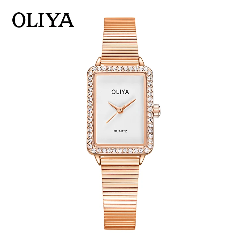 Quadrante Quadrato Relojes Para Dama Diamond Ladies Diamond Ladies Reloj De Acero Inoxidable Para Mujer Ladies Gift Hope Faith