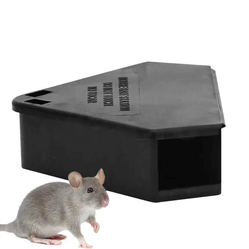 Professionale Home Rat Mouse Bait Block Trap Riutilizzabile Trap Station Box Con Custodia Per Chiave A Forma Di Triangolo Bait Station Trap