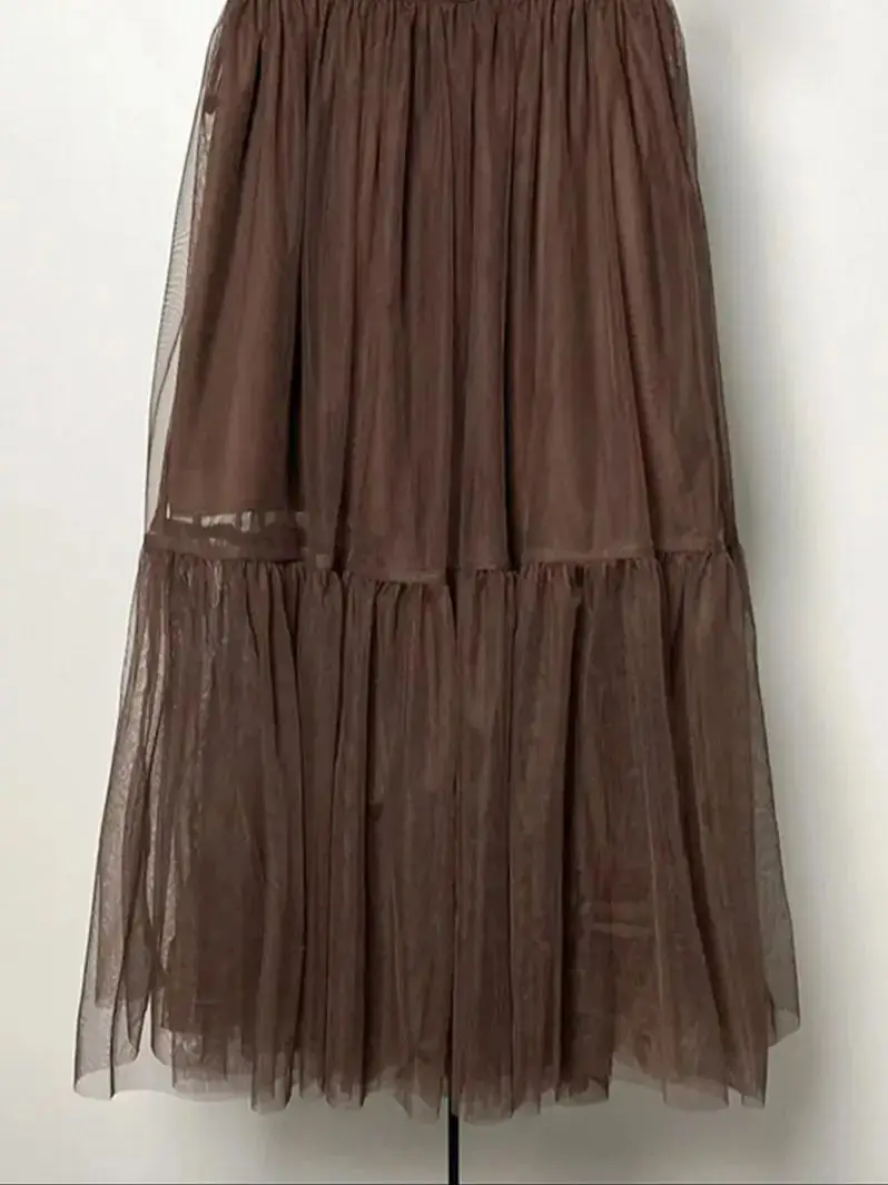 2 Colori Donna Vita Alta Sciolto Lungo Jupe Maglia Patchwork Dolce Gonna Midi 2024 Nuova Estate