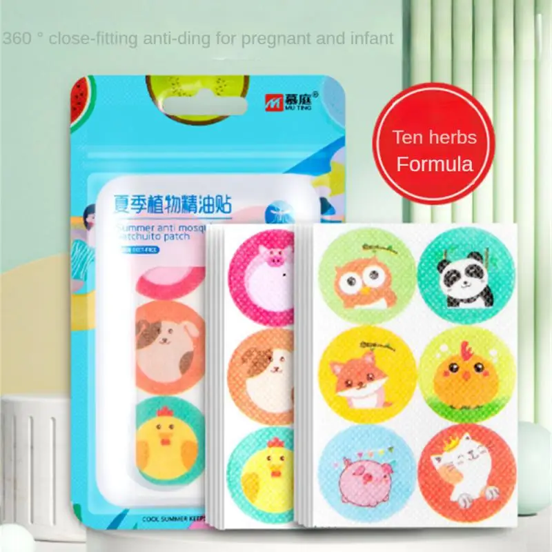 36Pcs Adesivi Repellenti Per Zanzare Adesivi Anti-Zanzara Essenziali Portatili Adesivi Anti-Morso Atossici A Base Di Erbe Per Bambini Piccoli