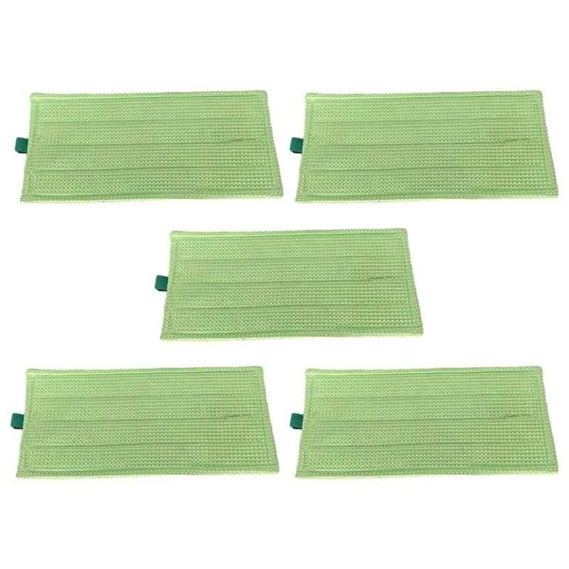 5 Pezzi Hard Floor Cleaning Mop Cloth Pads Parti Di Ricambio Verdi Per Vorwerk Mf600 Sp600, Spb100 E Sp7
