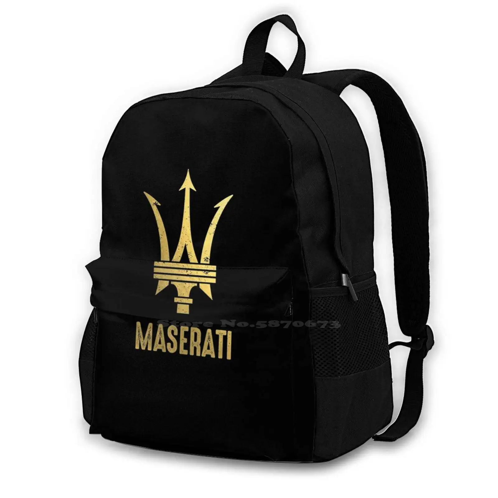 La Migliore Vendita-Black Gold Grunge Lussuoso Logo Ufficiale 3D Print Design Zaino Borsa Casual Etsy Gold Grunge Logo Usurato