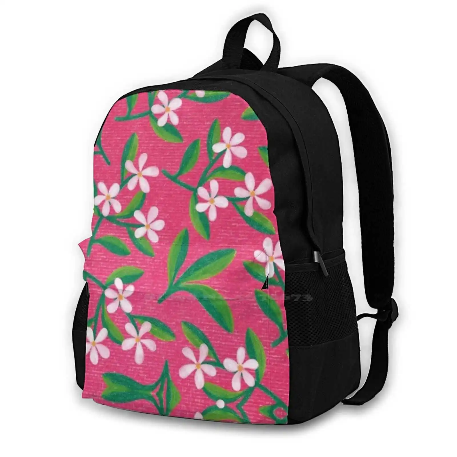 Pink Lilly Flower Pattern Fashion Bags Zaini In Vendita Etsy Cover Floral Flowerpattern Motivo Floreale Lilly Tropical Design