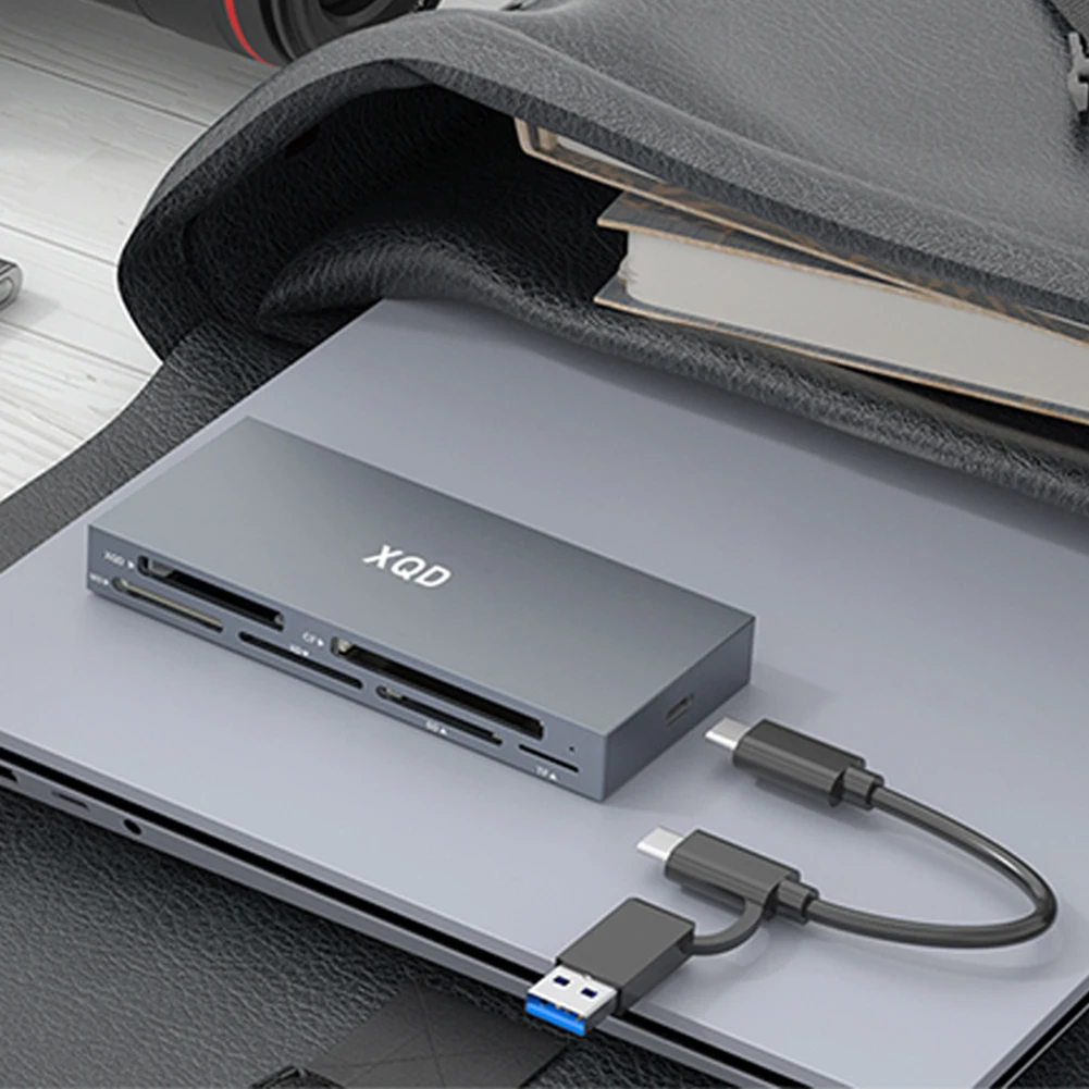 Lettore Di Schede Xqd 6 In 1 Usb C Usb 3.0 Xqd/Sd/Tf/Ms/Xd/Cf Lettore Adattatore Per Lettore Multi-Card Adattatore Per Scheda Di Memoria Per Serie Son
