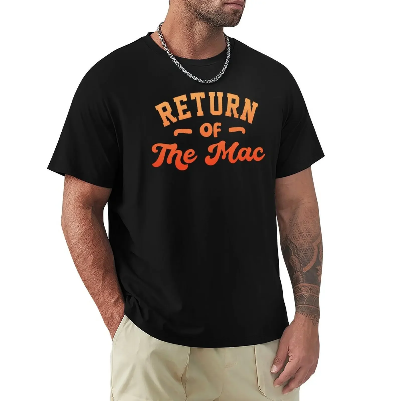 Ritorno Della Maglietta Mac - And Cheese Camicetta Oversize Animal Prinfor Boys Designer T Shirt Men
