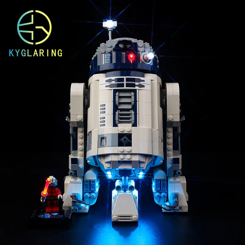 Kyglaring Set Di Illuminazione A Led Giocattoli Fai Da Te Per 75379 R2-D2 Building Blocks (Solo Luce Inclusa)